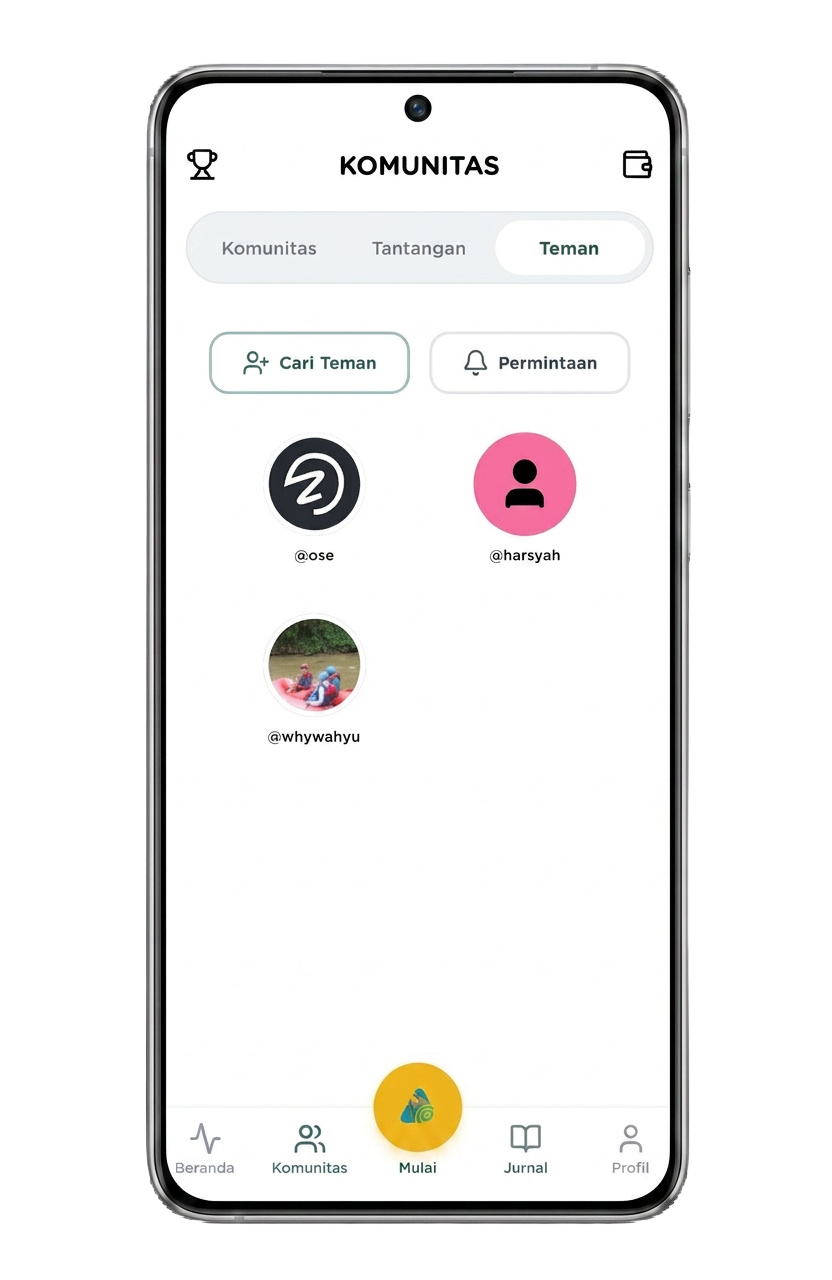 App Screen Behind